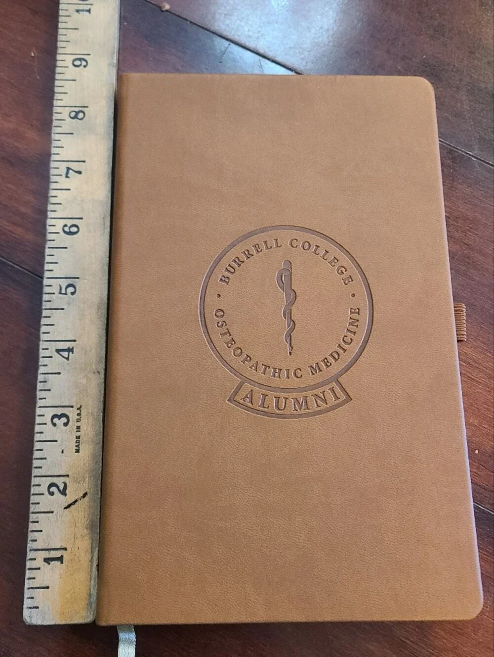 Castelli Milano Notebook Journal Tan Brown Faux Leather NEW Unused Made In Italy